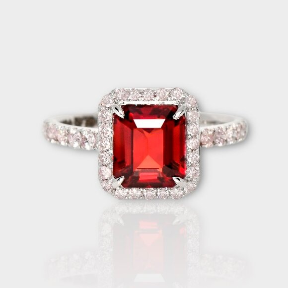 Red Garnet Ring - Picture 2 of 7